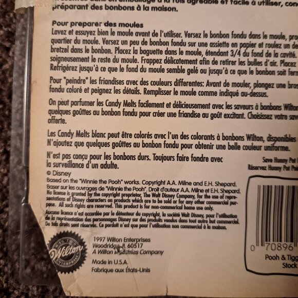 Vintage 1983 Care Bears,Wilton Pooh&Tigger 90's Plastic Candy/Choc Molds,Sports - Picture 15 of 15